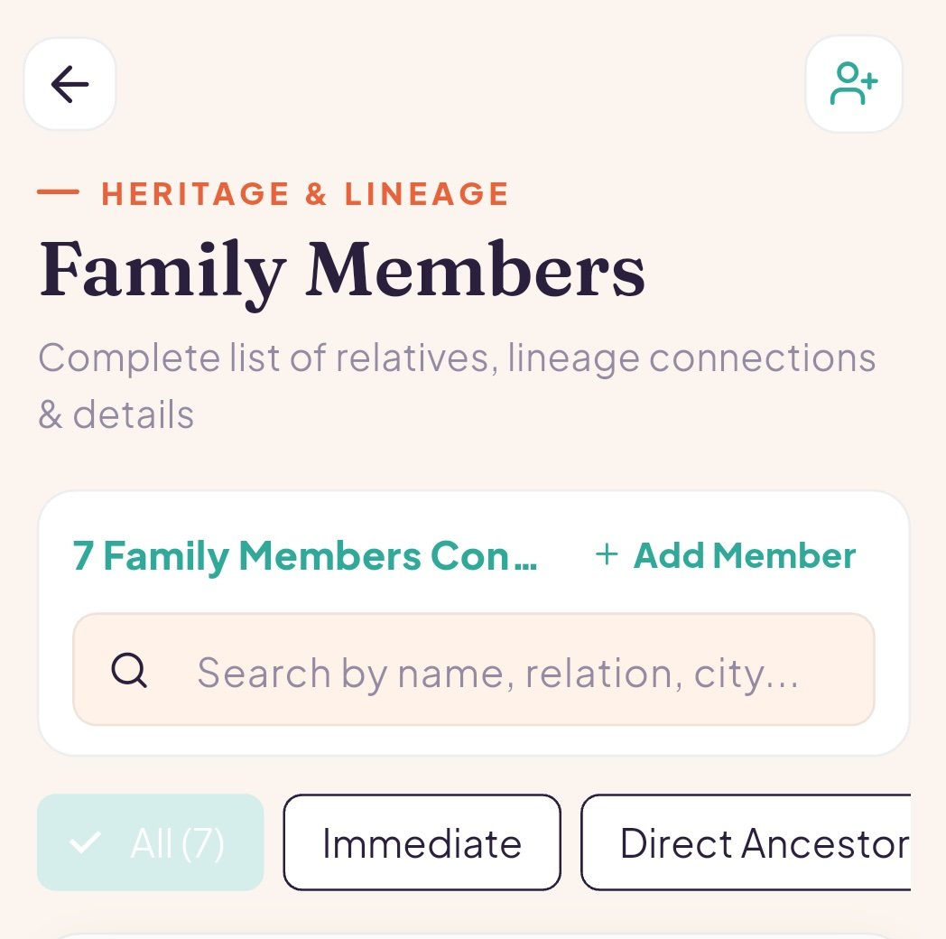 Family Link Requests & Ancestral Graph